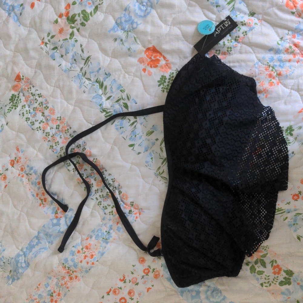 Crochet Flounce Swim Top